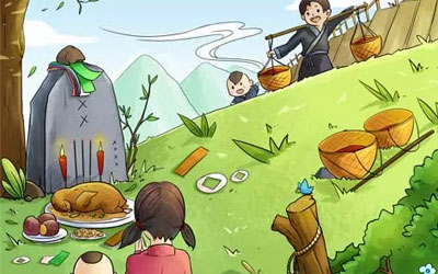 扫墓时留在墓地的贡品的所有权问题