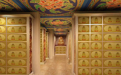 骨灰盒寄存在存放架上的时候该如何摆放