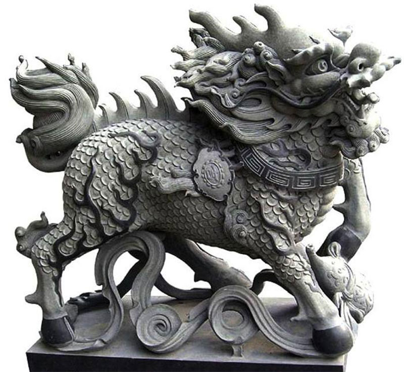 墓地前摆放石狮子好还是麒麟好