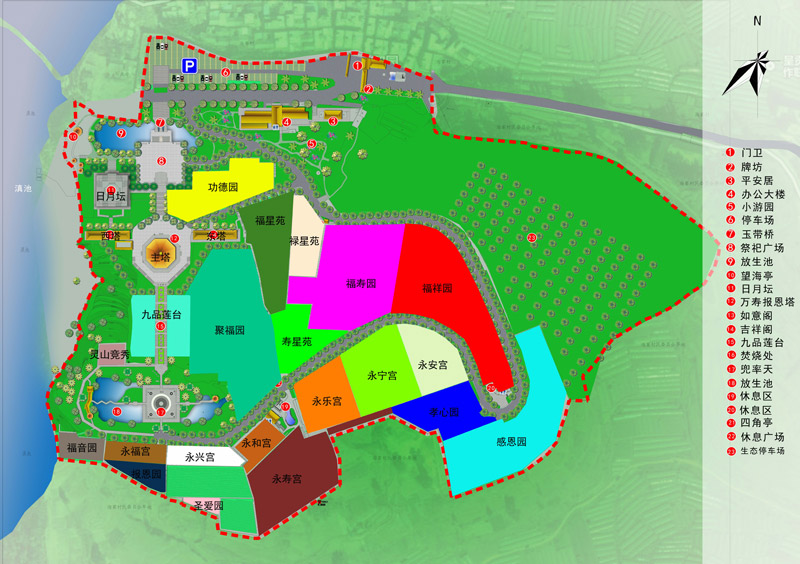 昆明祥和陵园平面图 昆明祥和陵园平面图