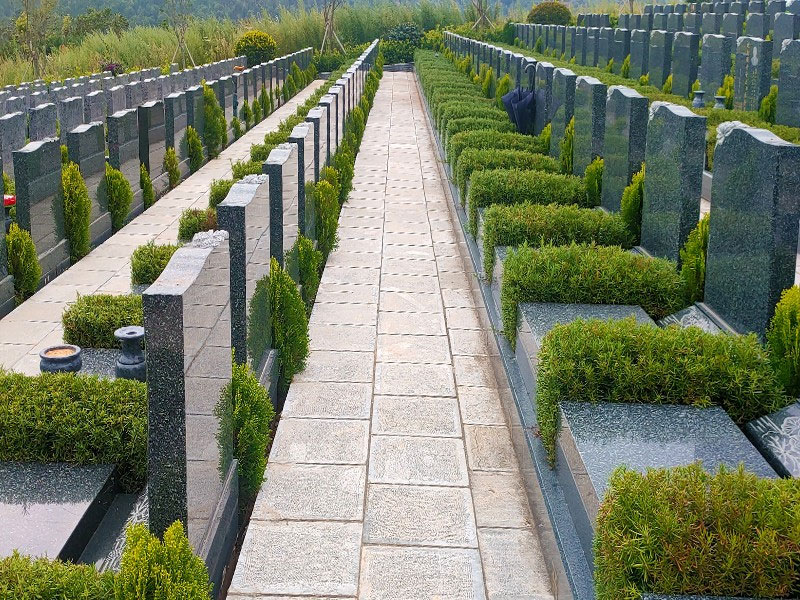 昆明抚仙湖人文纪念园墓区环境 昆明抚仙湖人文纪念园公墓环境